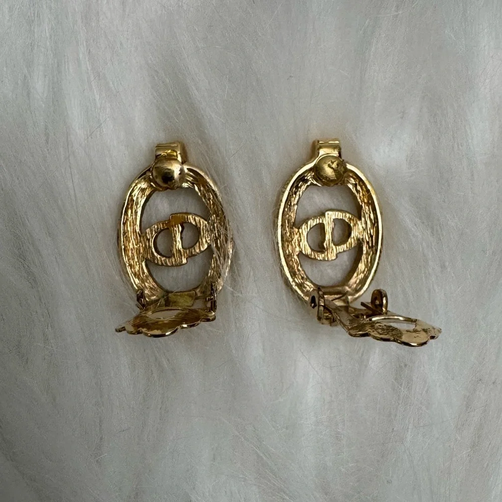 Christian Dior (CD) Vintage Clip On Earrings